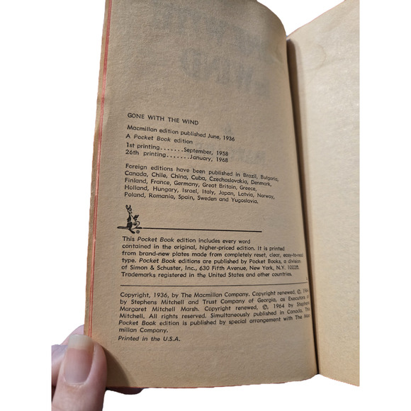 Gone with the wind by Margaret Mitchell pocket books - Picture 7 of 8